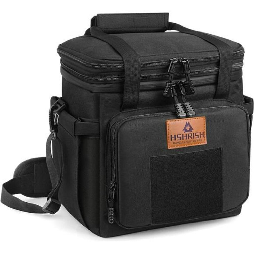 Large insulated tactical lunch bag waterproof leakproof cooler for work and trav